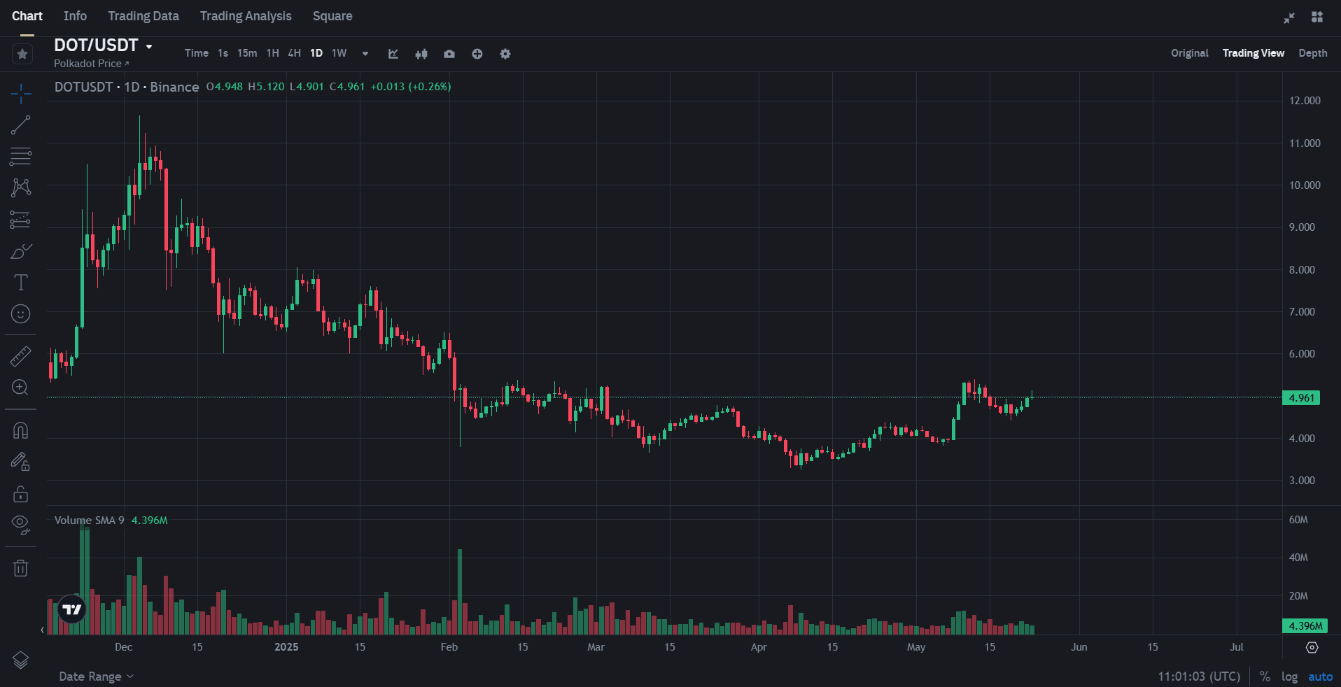 Polkadot Daily Chart